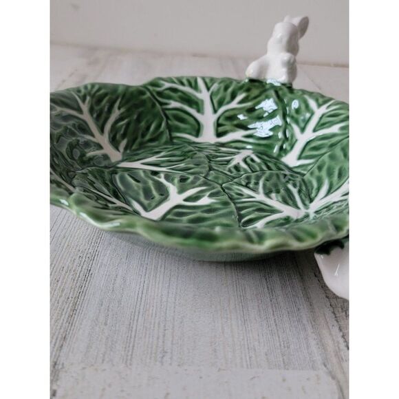 Maxcera cabbage Easter Bunny Bowl dish Decor home - Picture 4 of 9